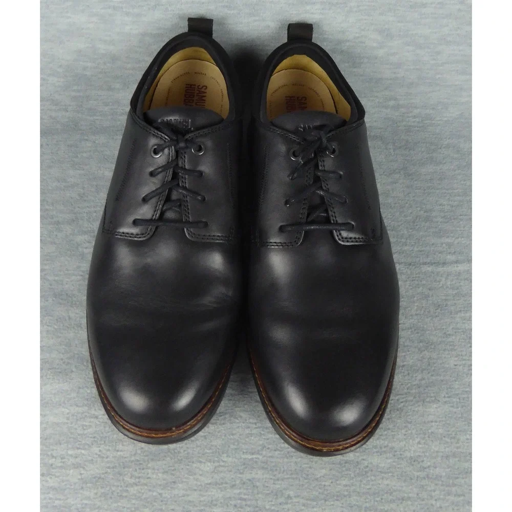 Samuel Hubbard Rafael Sport Lace Up Shoes Mens 14 XW Black Leather Sneakers